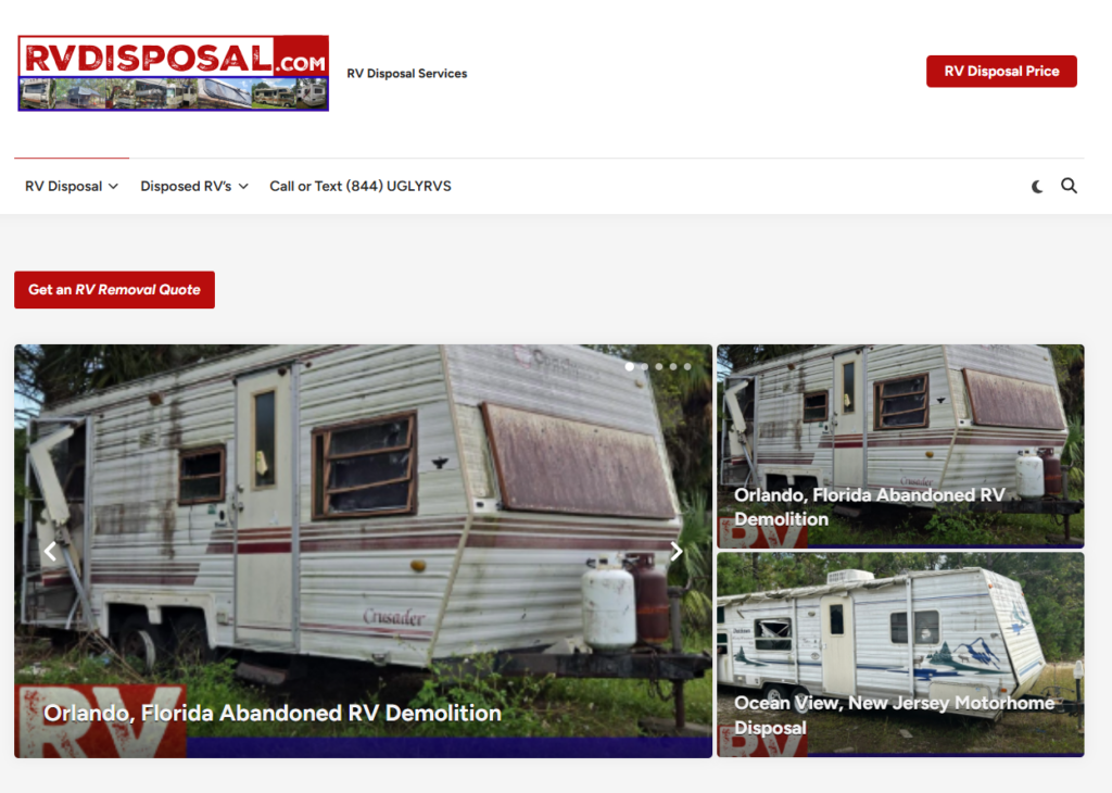 RV Removal Services